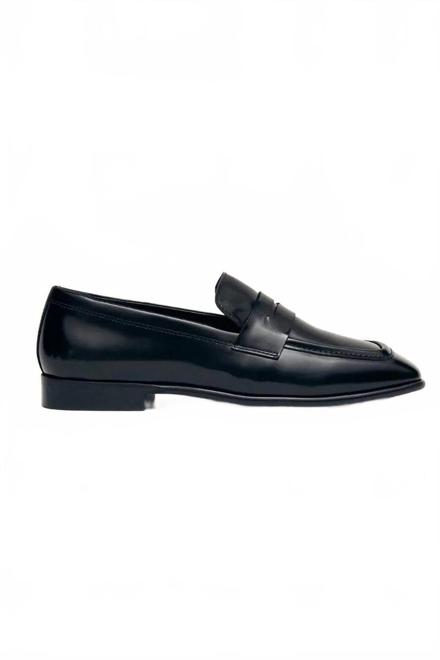 NEW ALOHAS women's zaha leather loafers in black